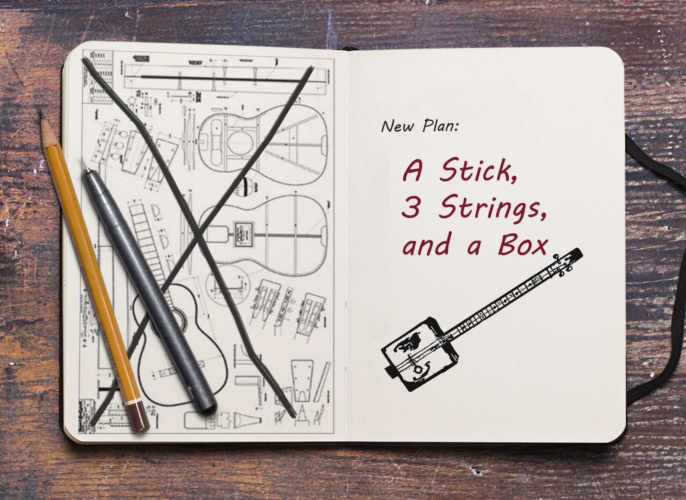 Cigar Box Guitar Sketchbook