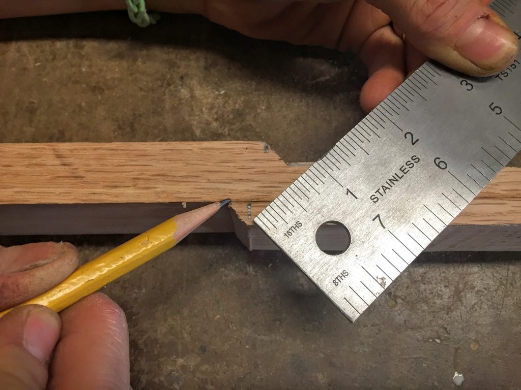 15 Measure to maintain width at straight headstock joint