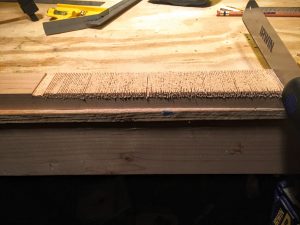 make many cuts to notch the neck