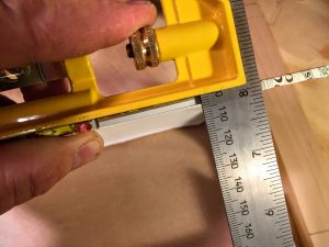 measure the thickness of the cigar box lid