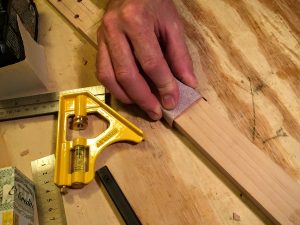 sand the cigar box guitar neck