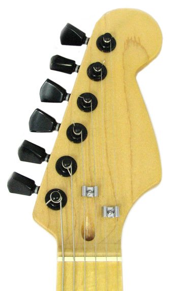 Black "Tombstone" Tuners on a Telecaster-style headstock