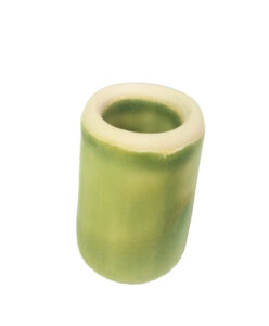 Sage Green Ceramic Guitar Slide - 1 34 Length - handcrafted by Janis Wilson Hughes